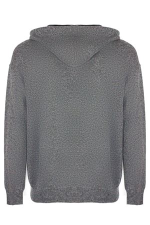 Grey virgin wool sweatshirt with hood MAURO GRIFONI | GV110015127009